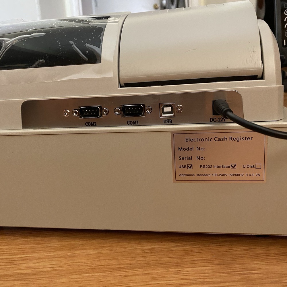 NEW Electronic Cash Register 48 Keys Cash Management System with Thermal Printer - Picture 4 of 8